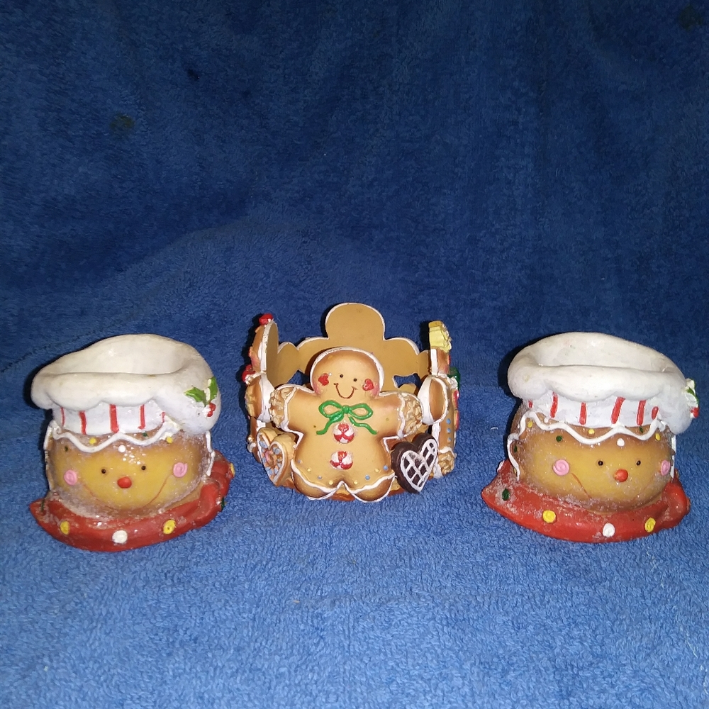 gingerbread candle holders